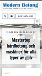 Mobile Screenshot of modernbetong.se